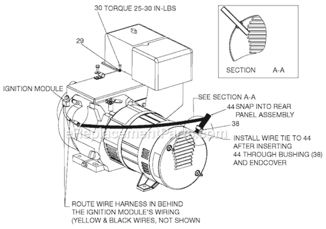 Page C Diagram and Parts List for H451CS-W Type 0 Porter Cable Generator
